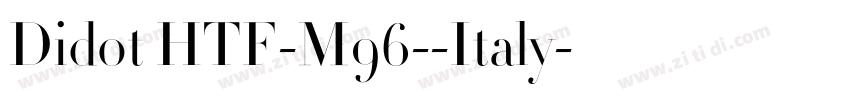 Didot HTF-M96--Italy字体转换